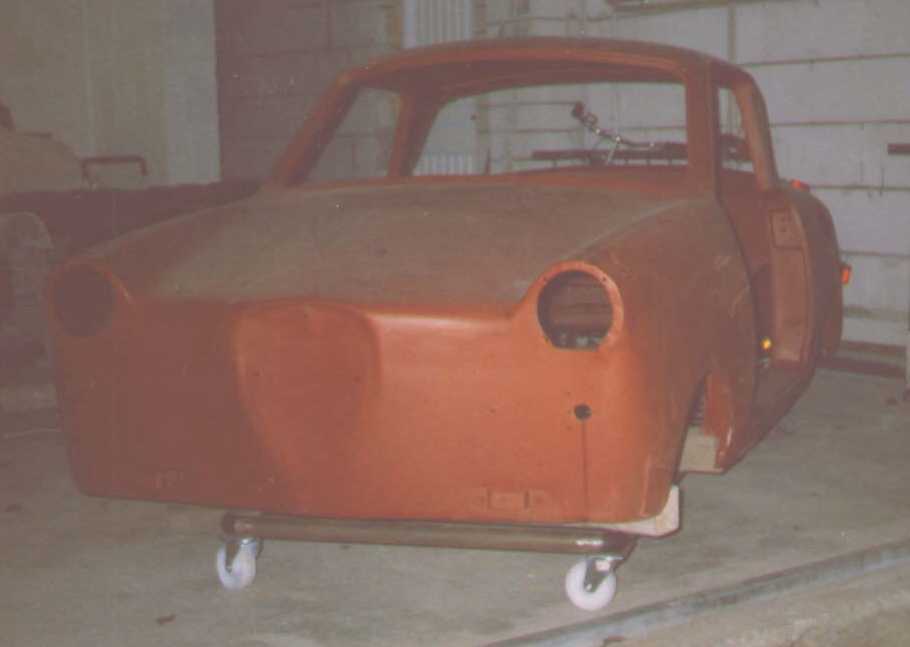 Goggomobil Coupé TS 250, Baujahr 1964, Rohbau in der Restaurationshalle.