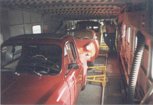 Autozug von Helsinki nach Enontekiö.